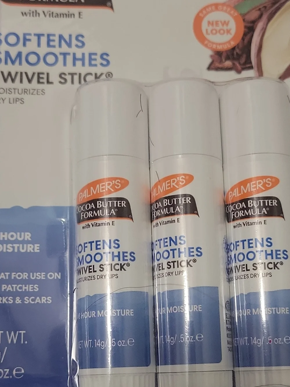 Palmer's Cocoa Butter Swivel Stick Lip Balm - White & Blue